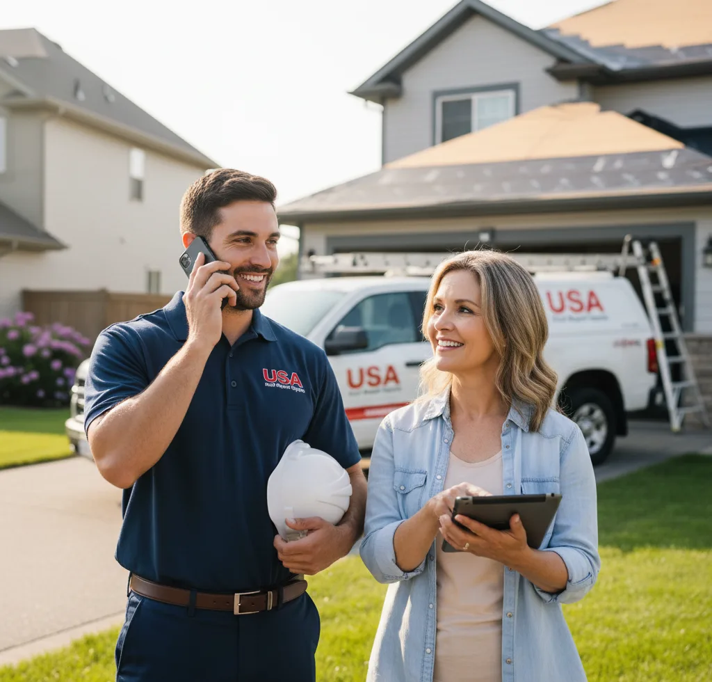 USA Roof Repair Experts customer support in Corcoran